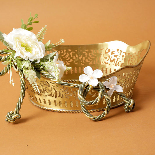 Vintage Brass Basket